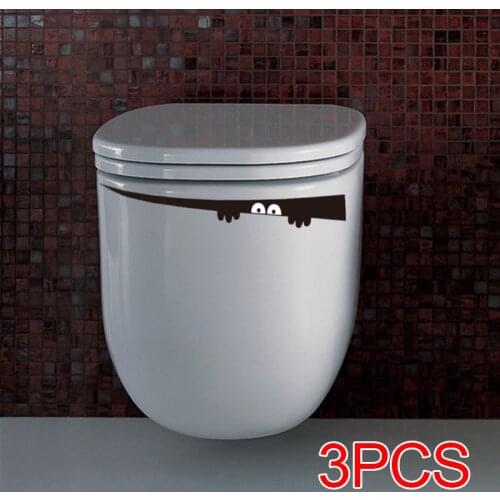 3pcs/lot Funny Peek wall stickers for Bathroom toilet stickers for living room kids room wall decals vinyl pvc Wall Decals