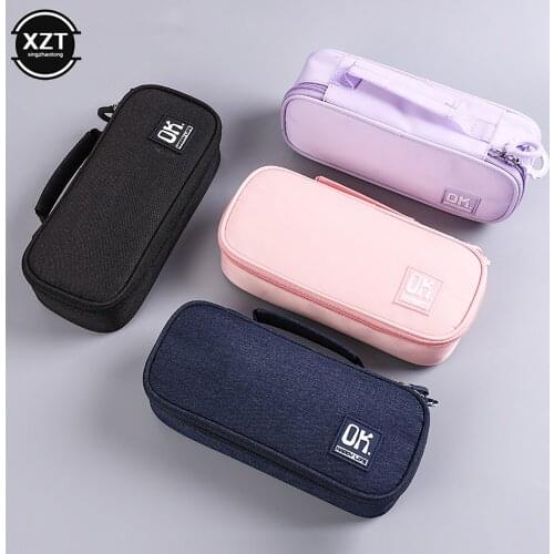 Creative large capacity pencil set write draft pencil case school pencil box student supplies pencil cover pencil bag stationery
