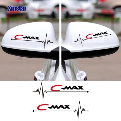 2pcs Car Rearview Mirror Sticker For Ford Cmax C-MAX