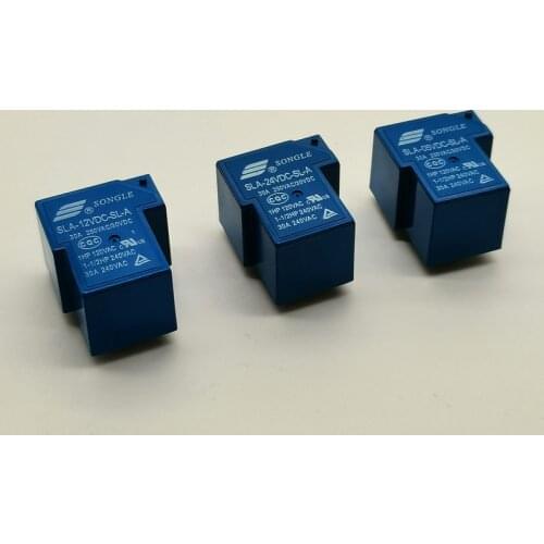 2PCS High current of DIY circuit board module T90 relay sla-05 09 12V 24VDC 48vdc-sl-a - C 4 / 5 / 6 pin 30A T90