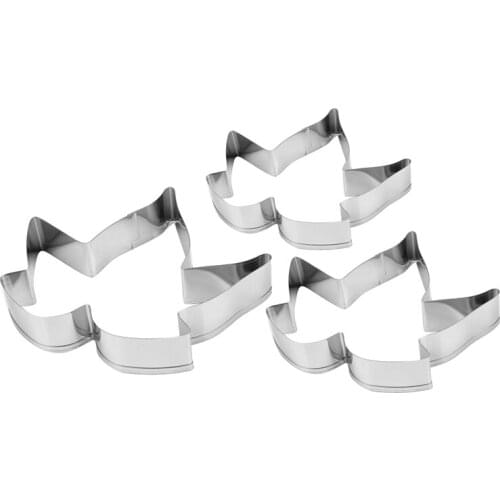 3Pc Stainless Steel Maple Leaf Cake Decorating Tool Fondant Baking Mold Cookie Cutter Kitchen Accessories