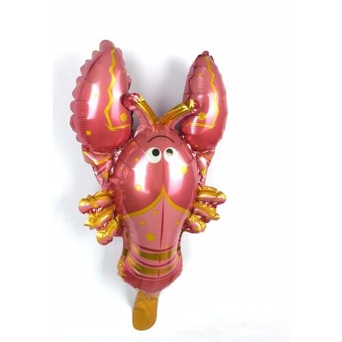 50pcs/lot New mini Colorful Lobster baby shower party foil baby boy girl balloons Birthday Party Decoration all ages/children