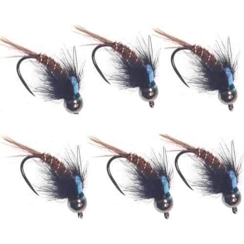 6PCS/SET Caddis Nymph Bionic Bait Color Fly Bait Fishing Accessories L7K1