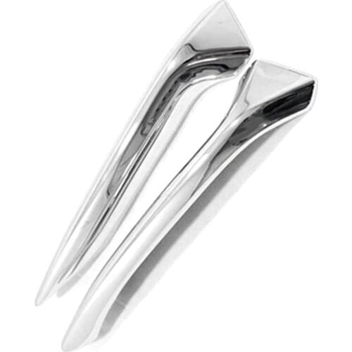 ABS Front Fog Lights Lamp Eyelid Eyebrow Cover Trim Chrome Fit for Nissan Qashqai J11 2018 2019 2020 Auto Accessory