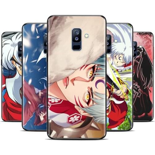 Anime Inuyasha Sesshoumaru For Samsung Galaxy A8 A9 A7 A750 A6 A5 A3 A6S A8S Star Plus 2016 2017 2018 Black Soft Phone Case