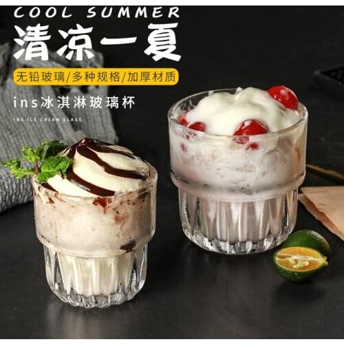 CNet red ice cream cup glass coffee cup milk tea cup juice cup milkshake cup latte cup soda cup