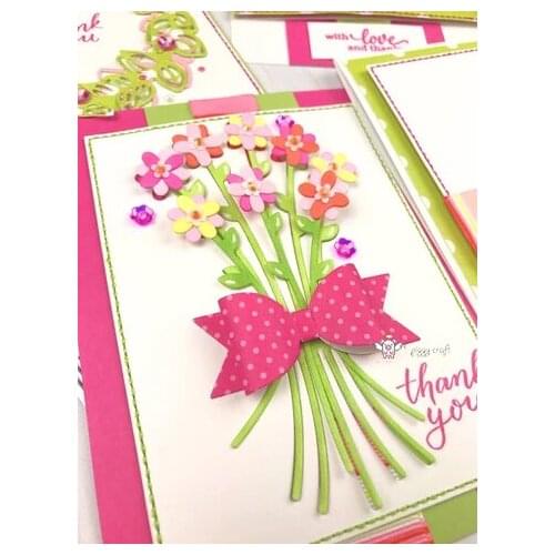 Flower bouquet bow metal Cutting Dies Stencils DIY Scrapbooking Paper/photo Cards Embossing Dies