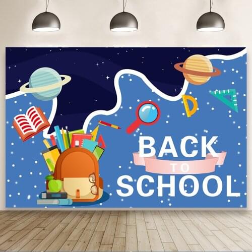 Welcome Back To School Background Portrait Photography Opening Ceremony Photozone Photo Backdrops Photocall Studio