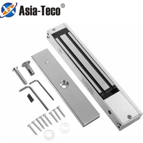 180kg 350lbs 280KG 600lbs Electric Magnetic Lock DC 12V Single Door Electromagnetic Lock with ZL Bracket