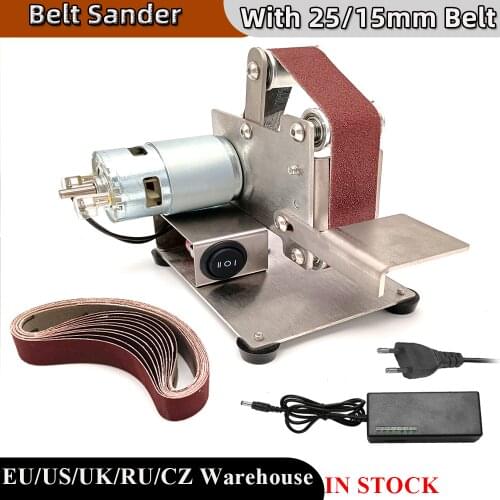 Multifunctional Grinder Mini Electric Belt Sander DIY Polishing Grinding Machine Cutter Edges Sharpener