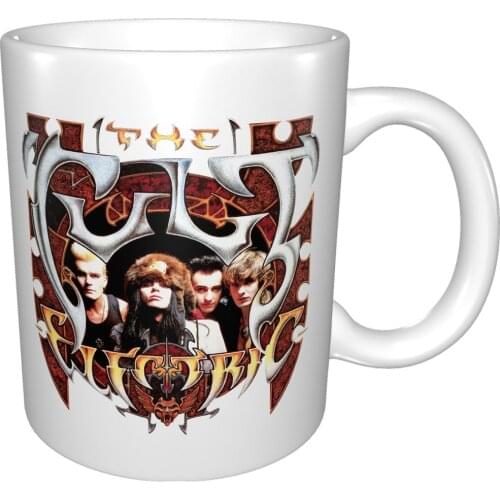 The Cult Electric Tour Skull Logo Rock Band Mug Coffee Cup Coffee Mug Collapsible Coffee Cup Mom