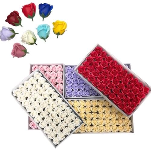 Hot Selling Three-Layer Soap Rose Christmas Valentines Day Wedding Bouquet Gift Home Decoration Handicraft Hand Flowers Art