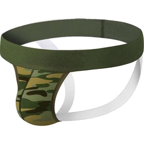 Men Sexy Underwear Cotton Camouflage Personal Briefs Bikini G-string Thong Jocks Tanga Underpants Shorts Exotic T-back Thongs