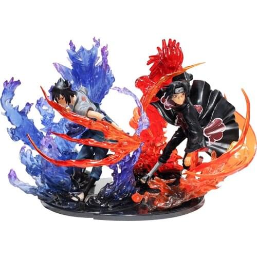 Naruto Shippuden Anime Action Figure Model 21CM Susanoo Uchiha Sasuke Itachi Figma GK PVC Statue Collectible Toys For Children