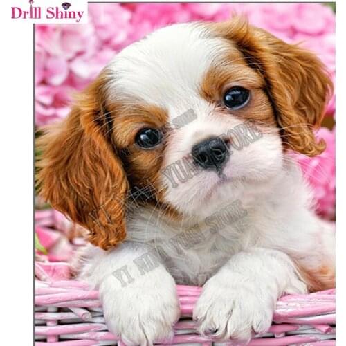 New arrived Diamond Painting Cross Stitch Dog Diy Diamond Mosaic sale Animal Full Diamond Embroidery Decoration Gifts