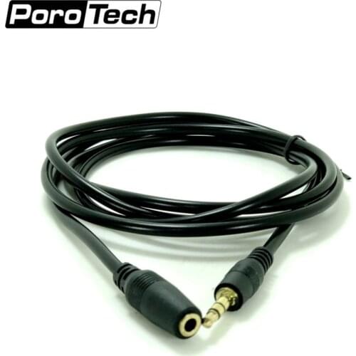 Wholesale 3.5mm 3-pole Jack Male to Female AUX Cable Stereo Audio Extension Cable Cord 1.5m Earphone Headphone PC Extension wire