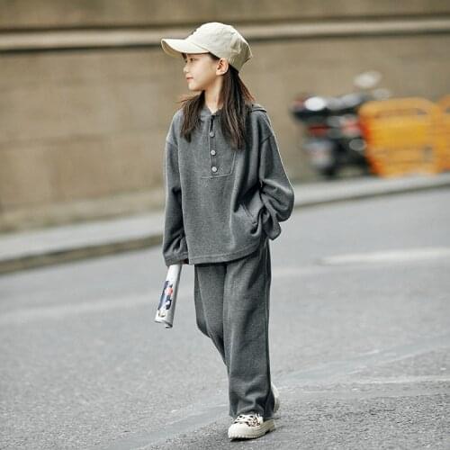 2021 Autumn Girls Set Hoodies Tops and Long Pants 2 Pcs Suits Children Clothes Teenage Casual Boutique Kids Clothing Sets 4-14Y