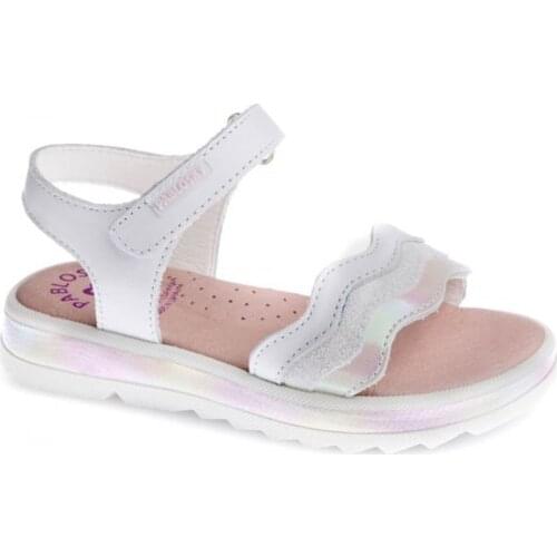 Pablosky, leather sandal, with seamless lining and cushioning and absorbent insole. Flexible and non-slip rubber floor