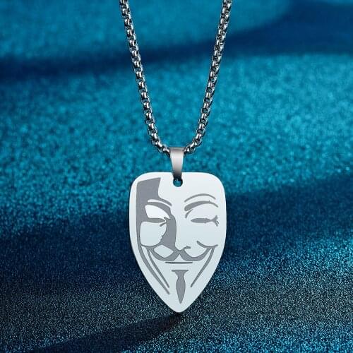 Chandle Guy Fawkes Mask Pendant, Anonymous Pendant, V for Vendetta