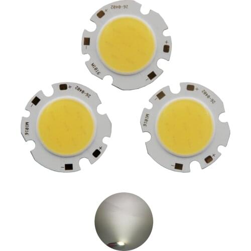 Promotion 26mm Round Aluminum 12V DC LED COB Light Source Module 4W COB bulb lamp for spotlight auto cob chip