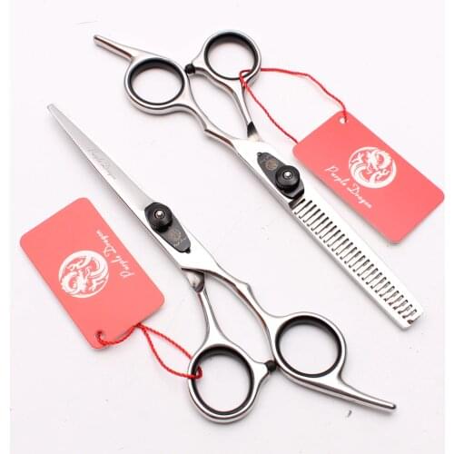 Professional 6 inch 17.5cm JP Stainless Professional Hair Scissors Barber Shop Cutting Shears Thinning Scissors Styling Tools