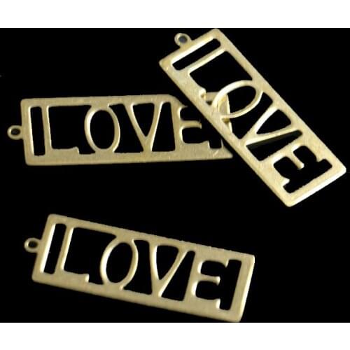 Single hole rectangular hollow heart earring pendant is a DIY handmade material used to make popular jewelry