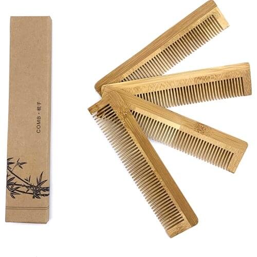 1PCS Naturel Eco Friendly Wooden Comb Bamboo Hair Brush Hair Care Beauty SPA Massager Wholesale Hair Care Comb