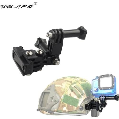 VULPO Tactical Helmet Side Rail Mount Adapter Fixed Mount Multi-angle Adjustable For Gopro HD Hero 1- 5 Action Camera