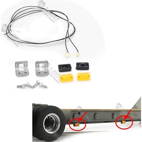 Tamiya Lesu Trailer Truck LED Width Light Kit For 1/14 Rc Truck Indicator Light & Warning Lights Arocs Car Modified Accessories