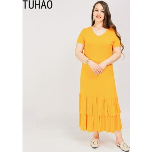 Желтые летние платья TUHAO China At AliExpress