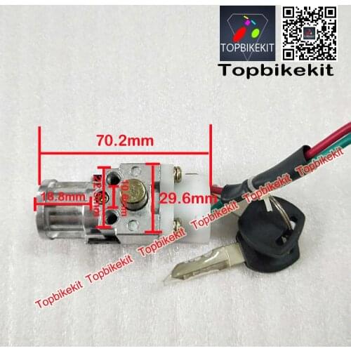 Ebike Battery Parts Silver Fish Battery case Power Lock & Key / Ebike Lock & Key For Silver Fish Battery case