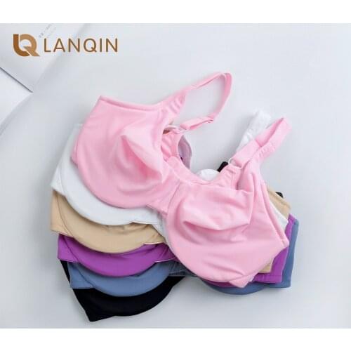 Womens Soft Seamless Minimizer Bra Full Coverage Underwire Non Padded Plus Size