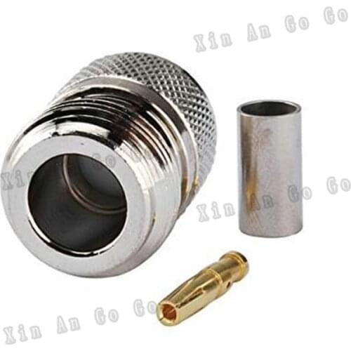 10 PCS RF connector N female crimping for RG58 RG142 LMR195 cable