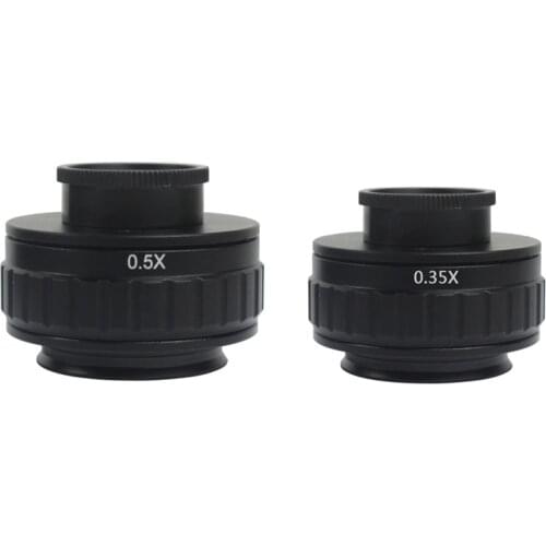 1X 0.35X 0.5X C mount Lens Adapter Focus Adjustable Trinocular Stereo microscope Camera Installation C mount Adapter