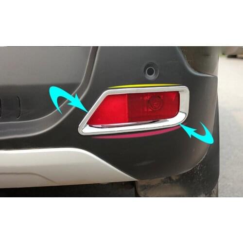 For peugeot 3008 2009 2010 2011 2012 2013 2014 2015 ABS Chrome Rear fog lamp cover 2pcs