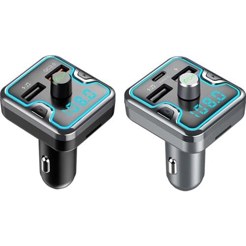 Car MP3 Player Bluetooth FM Transmitter Hands-free Car Kit Audio MP3 Modulator 1.1 Inch Display 3.1A USB Car Charger