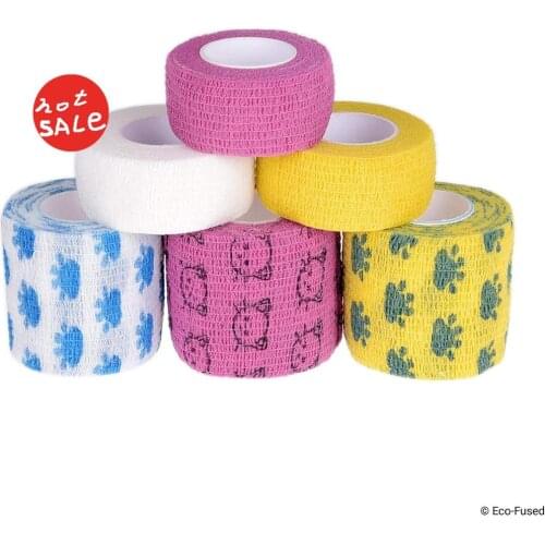 Colorful Sport Self Adhesive Elastic Bandage Wrap Tape 4.5m Elastoplast For Knee Support Pads Finger Ankle Palm Shoulder