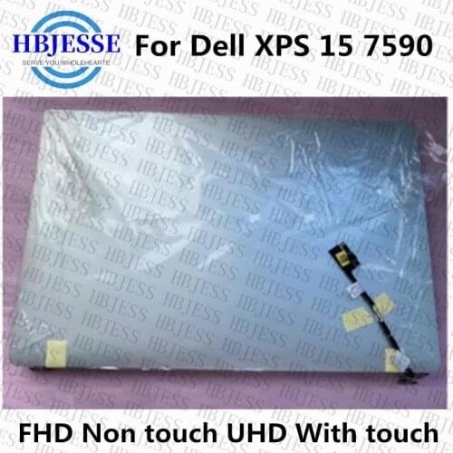 Original 07FG50 7FG50 For Dell XPS 15 7590 Precision 5540 15.6" Laptop OLED UHD 4K LCD Display Complete Assembly Silver
