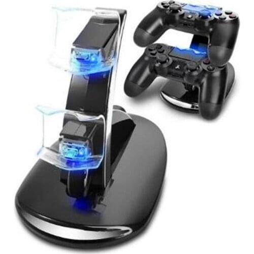 Controller Charger Dock LED Dual USB PS4 Charging Stand Station Cradle for Sony Playstation 4 PS4 / PS4 Pro /PS4 Slim Controller