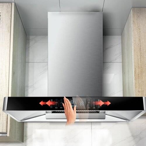 Household Top Suction Range Hood High Suction Stainless Steel Exhaust Hood Kitchen De-Exhaust Range Hood T-Shaped