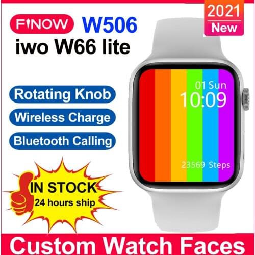 Finow W506 Smartwatch IWO 15 W66 Lite 2021 Series 6 BT Calling Wireless Charge relogio inteligente Smart Watch Men PK M26 plus