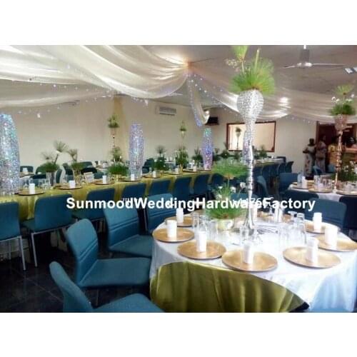 H100cm) Crystal wedding Chandelier flower stand Candelabra wedding table candelabra centerpiece for table decorations senyu01046