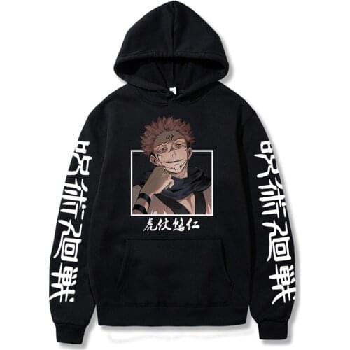 Jujutsu Kaisen Hoodies Mens Women Hot Anime Winter Casual Sweatshirt Fashion Loose Pullover Hoodies Long Sleeve Tops