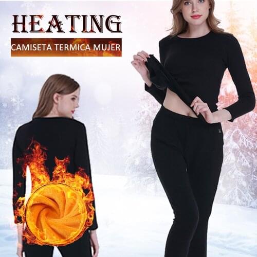 Intelligent USB electric heating underwear Suit womens style thermal underwear for women trousers winter heating Warm pants
