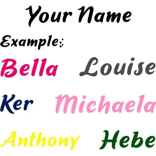 Custom Text Decal - Your Text vinyl die cut sticker Personalized Letters Car/Door Window Bumper Decal Wall Sticker