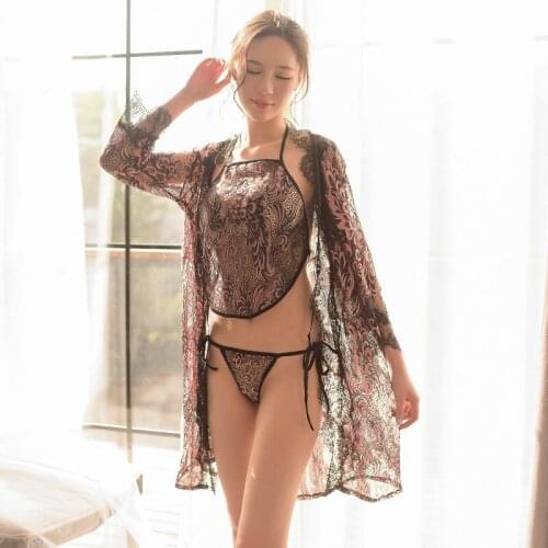 Classic Sexy Underwear Lingerie Lace Transparent Nightgown outfits Bohemian Cosplay Costumes Dress Sexy Lingerie Set For Women