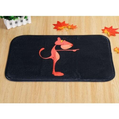 The new Pink Panther bedroom home in front of non-slip mats