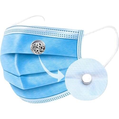 2021 New 12MM Mask Aromatherapy Clip Buckle Stainless Air Diffuser Clip Buckle Perfume Essential Oil Clip Buckle Brooch Buckle