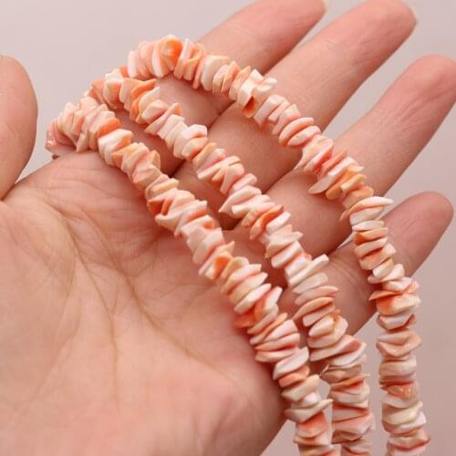 Natural Mother Of Pearl Pink Shell Gravel Isolation Beads For Jewelry Making DIY Necklace Bracelet Earring Accessory