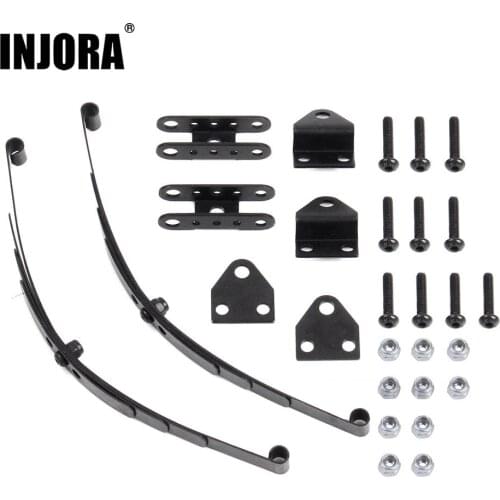 INJORA Hard Leaf Spring Suspension Steel Bar for 1:10 RC Rock Crawler D90 TF2 Axial SCX10 F350
